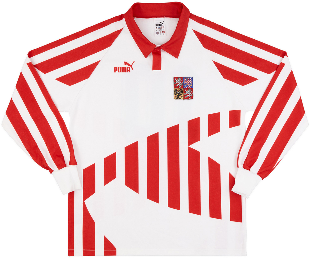 1994 Czech Republic Match Worn Away L/S Shirt #10 (Siegl) v Holland