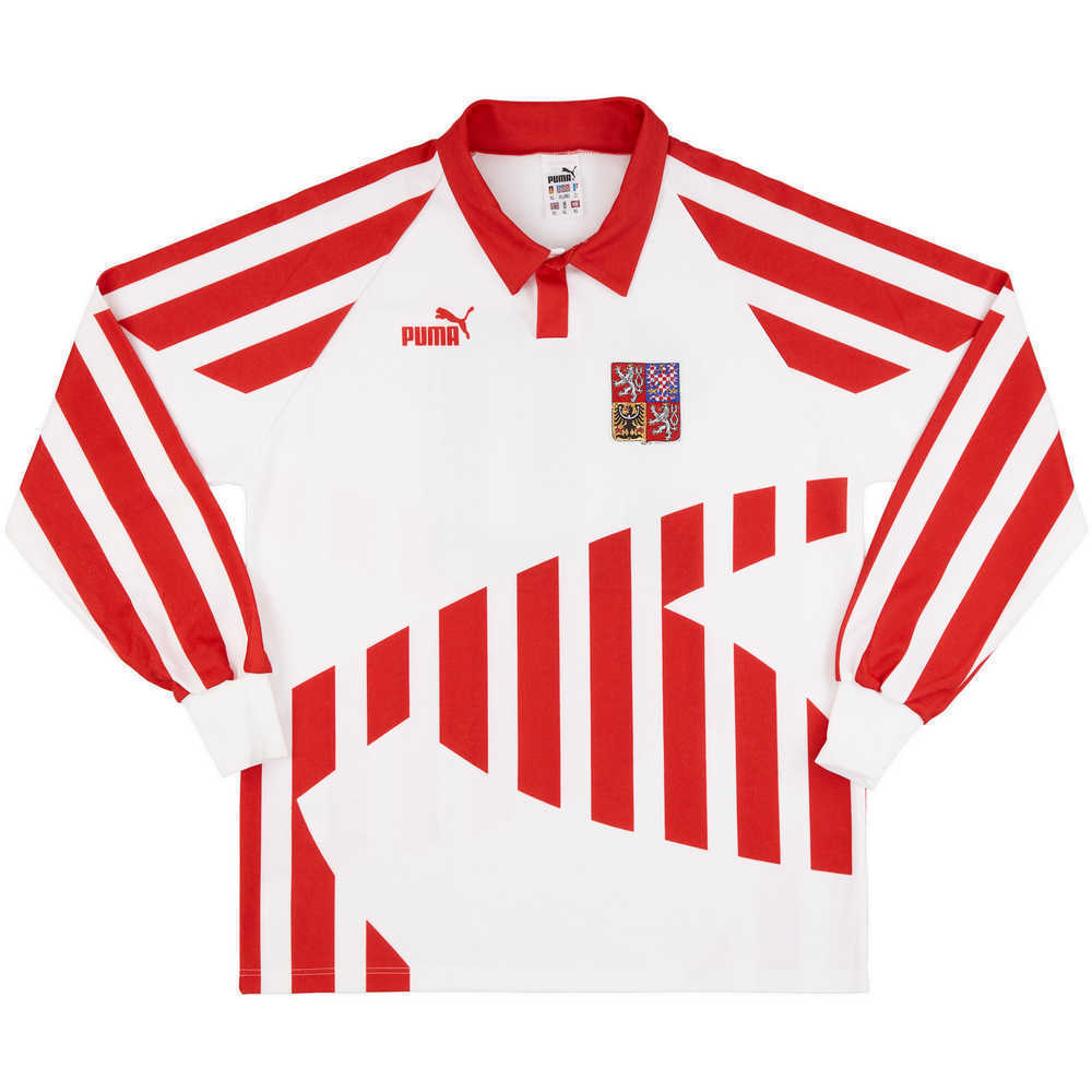 1994 Czech Republic Match Worn Away L/S Shirt #10 (Siegl) v Holland