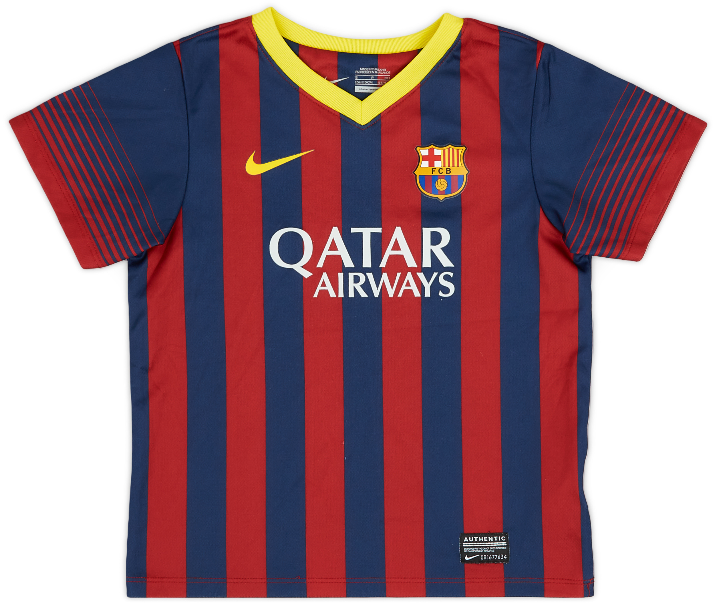 2013-14 Barcelona Basic Home Shirt - 8/10 - (4-5 years)