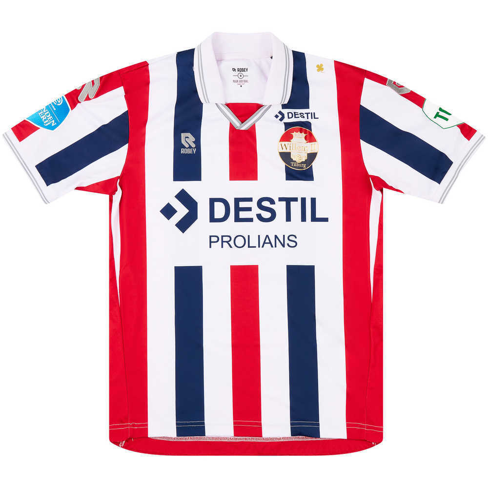 2020-21 Willem II Match Issue Home Shirt Owusu #13 (v Ajax)