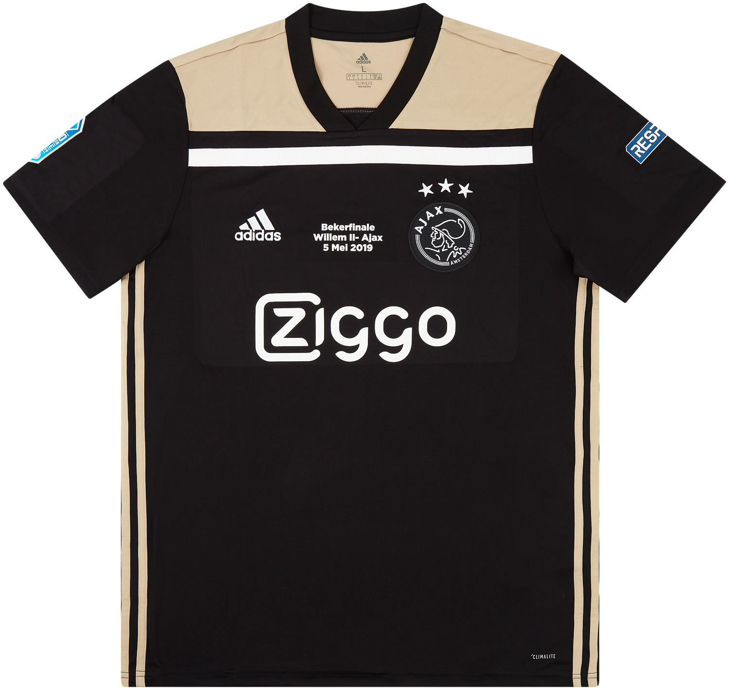 zich zorgen maken composiet Eekhoorn 2018-19 Ajax Match Issue KNVB Bekerfinale Away Shirt Dolberg #25 (v Willem  II)