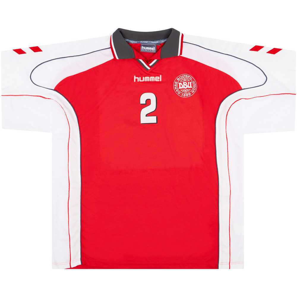 2000-01 Denmark Match Worn Nordic Cup Home Shirt #2 (Colding)