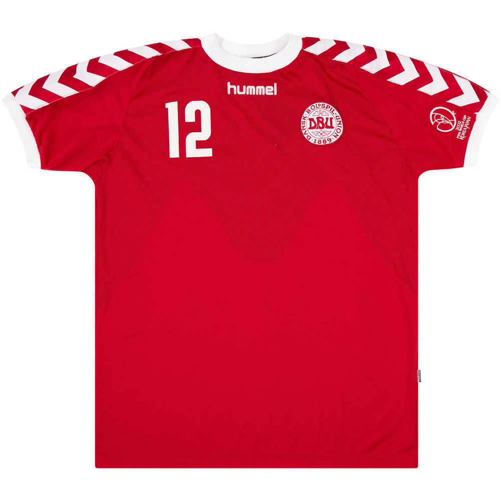 2002 Denmark Match Issue World Cup Home Shirt N. Jensen #2