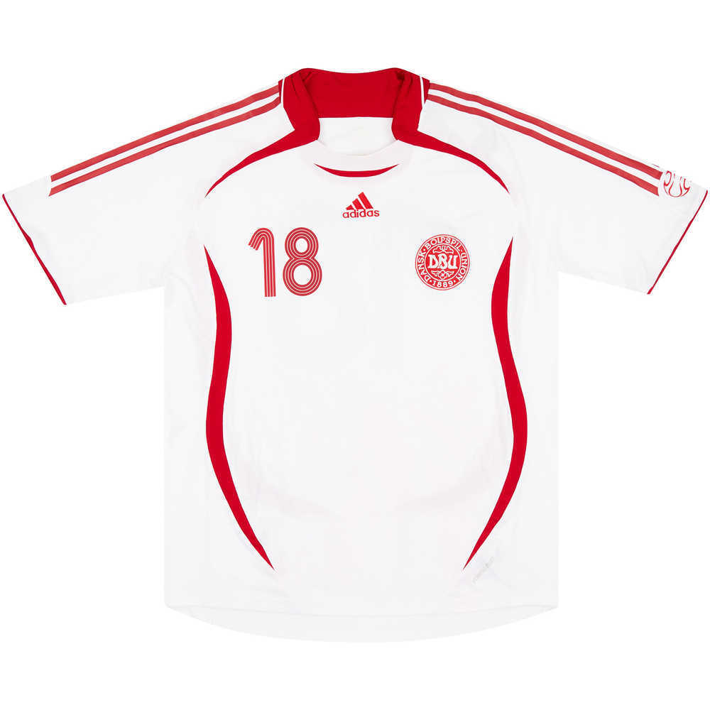 2006-08 Denmark Match Issue Away Shirt #18
