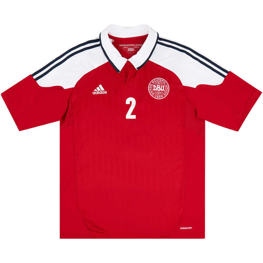 2012-13 Denmark Match Issue Home Shirt #2