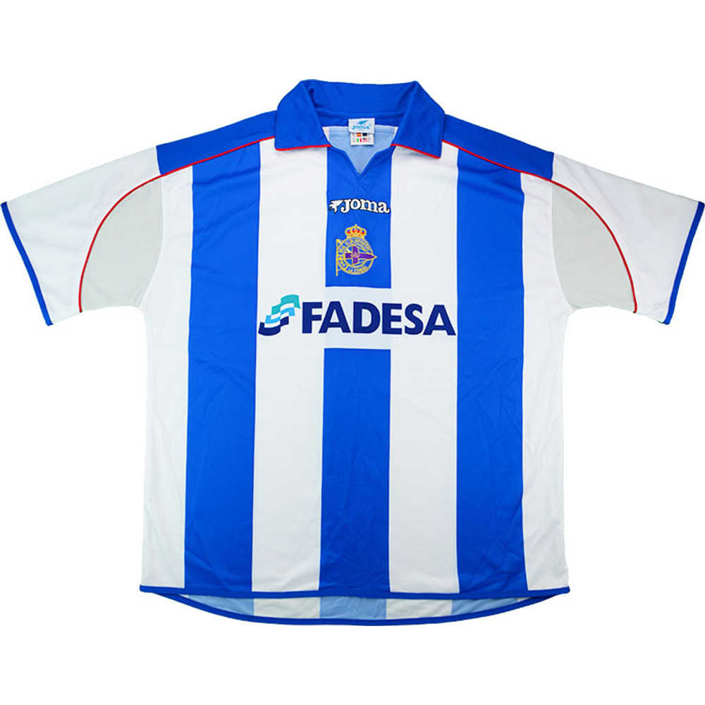 2001-02 Deportivo Home Shirt (Excellent) XXL