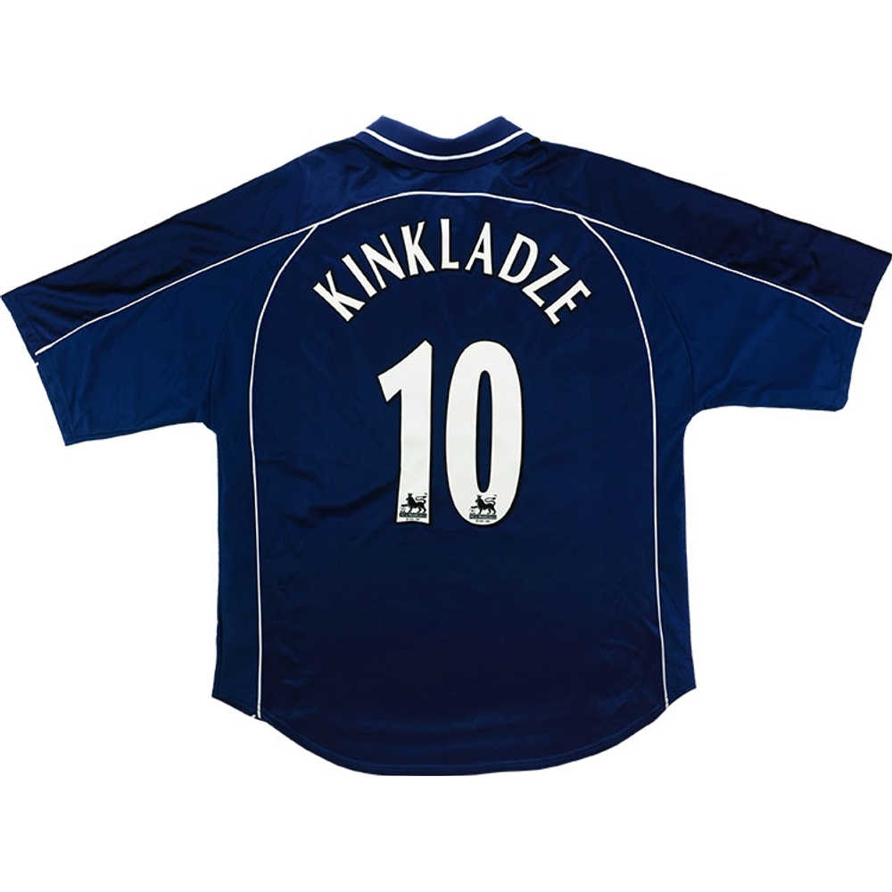 2000-01 Derby County Away Shirt Kinkladze #10 (Very Good) XXL