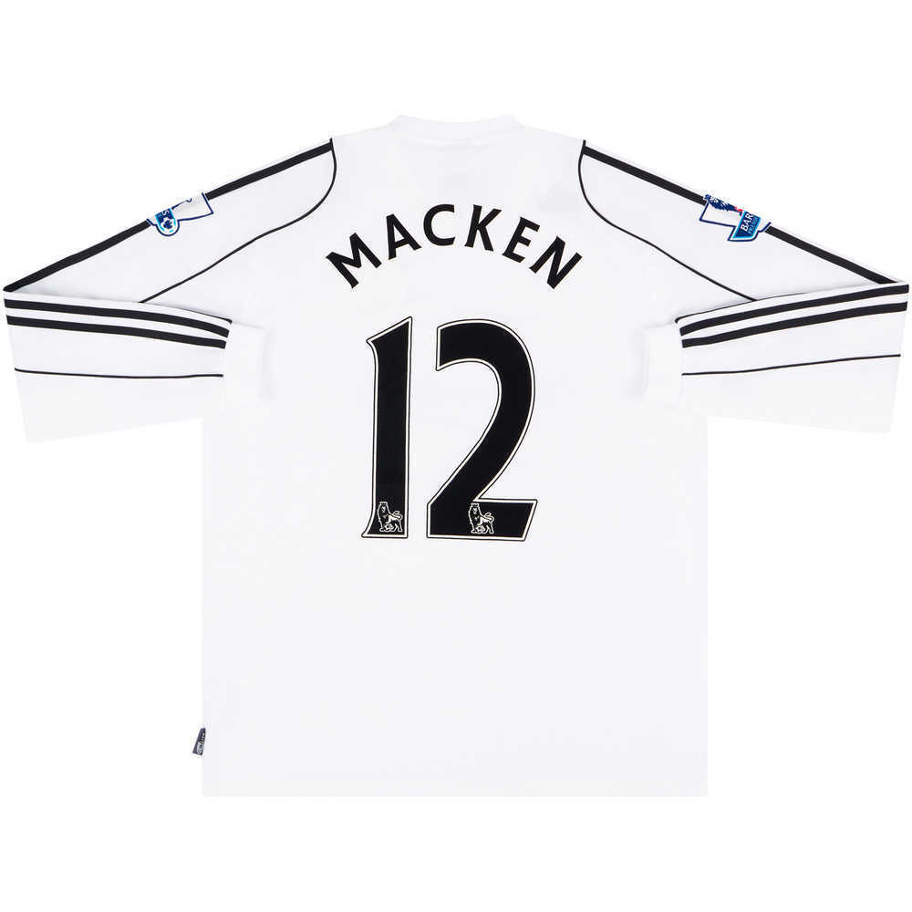 2007-08 Derby County Match Issue Home L/S Shirt Macken #12