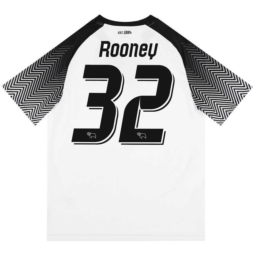 2019-20 Derby County Home Shirt Rooney #32 (Excellent) L