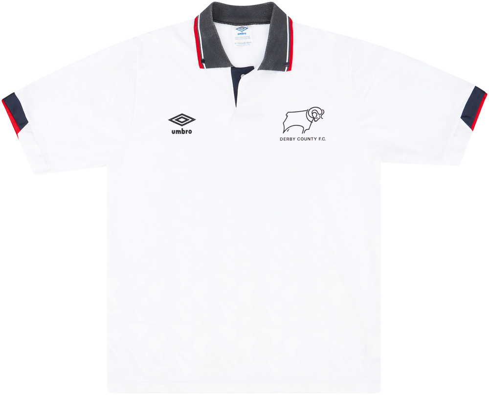 1989-91 Derby County Home Shirt (Excellent) M-Derby