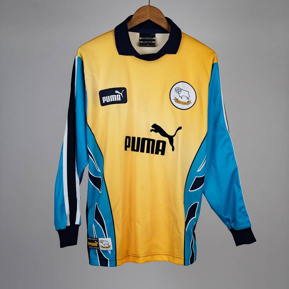 1997-98 Derby County GK Shirt (Excellent) S-Derby Goalkeeper Dazzling Designs