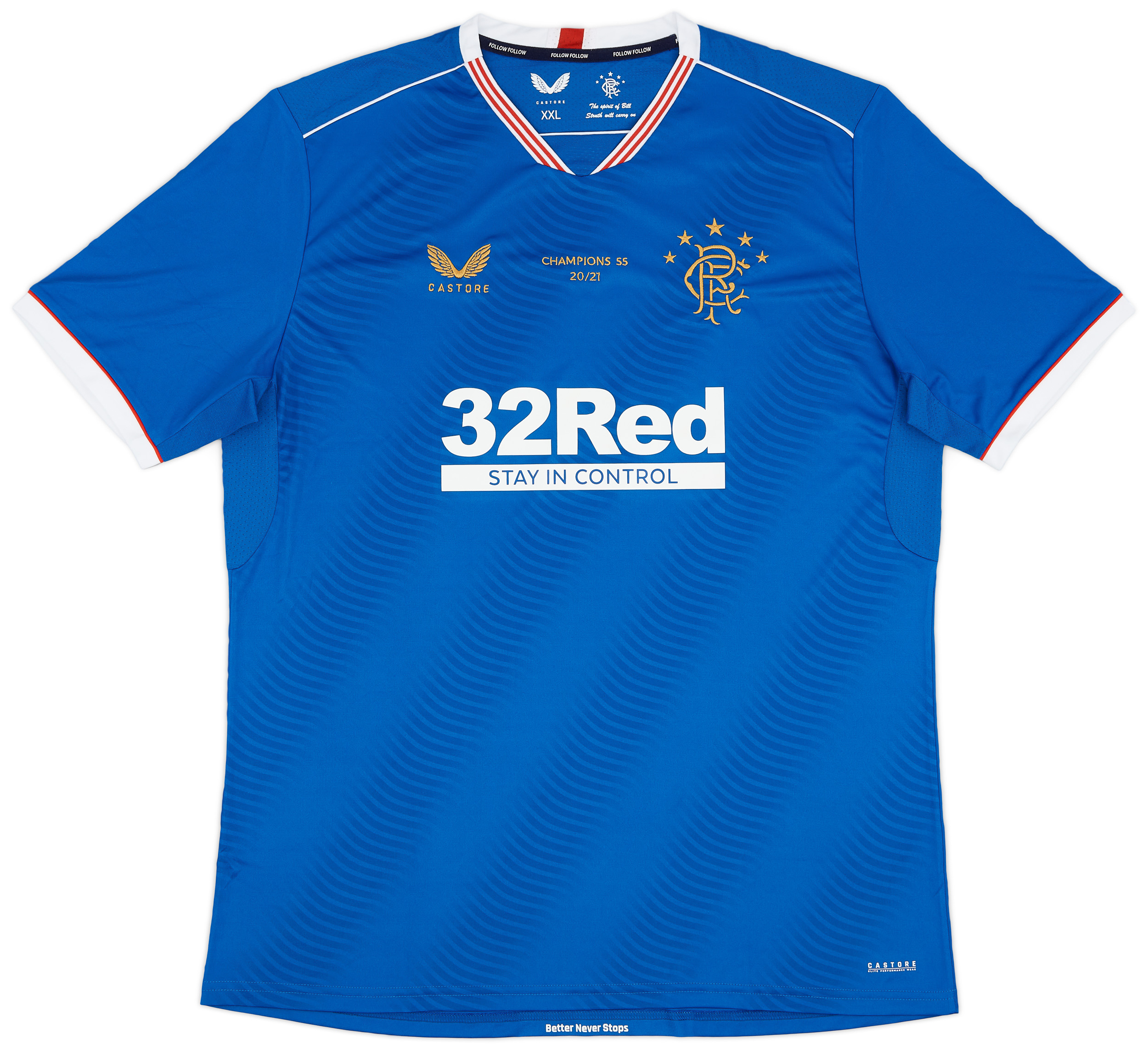 2020-21 Rangers Special Edition 'Champions 55 20/21' Home Shirt - 10/10 - ()