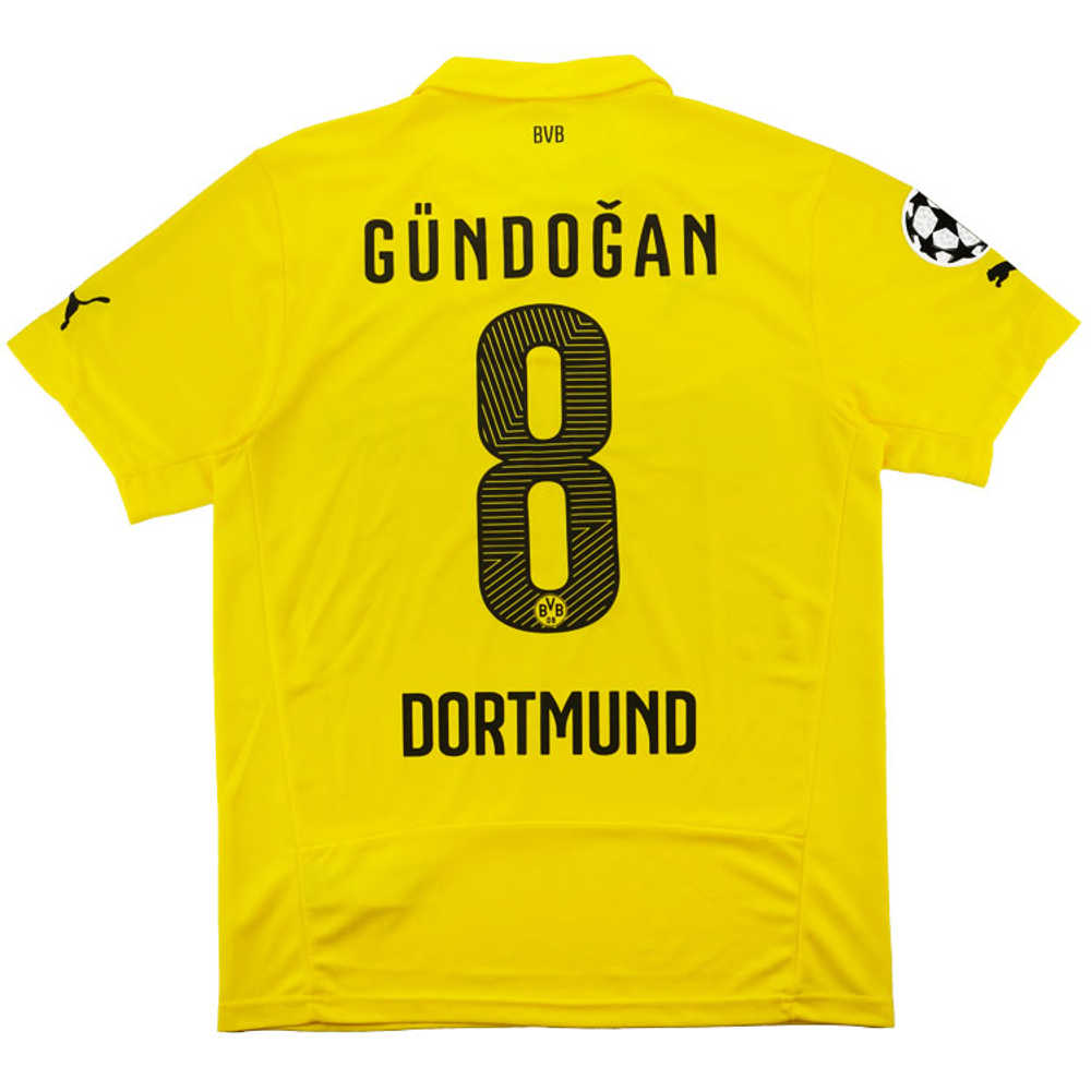 2014-15 Dortmund Champions League Home Shirt Gündoğan #8 (Excellent) S