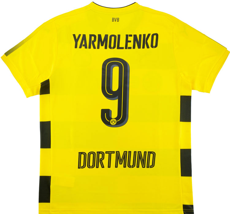 2017-18 Dortmund Home Shirt Yarmolenko #9 - NEW - XS