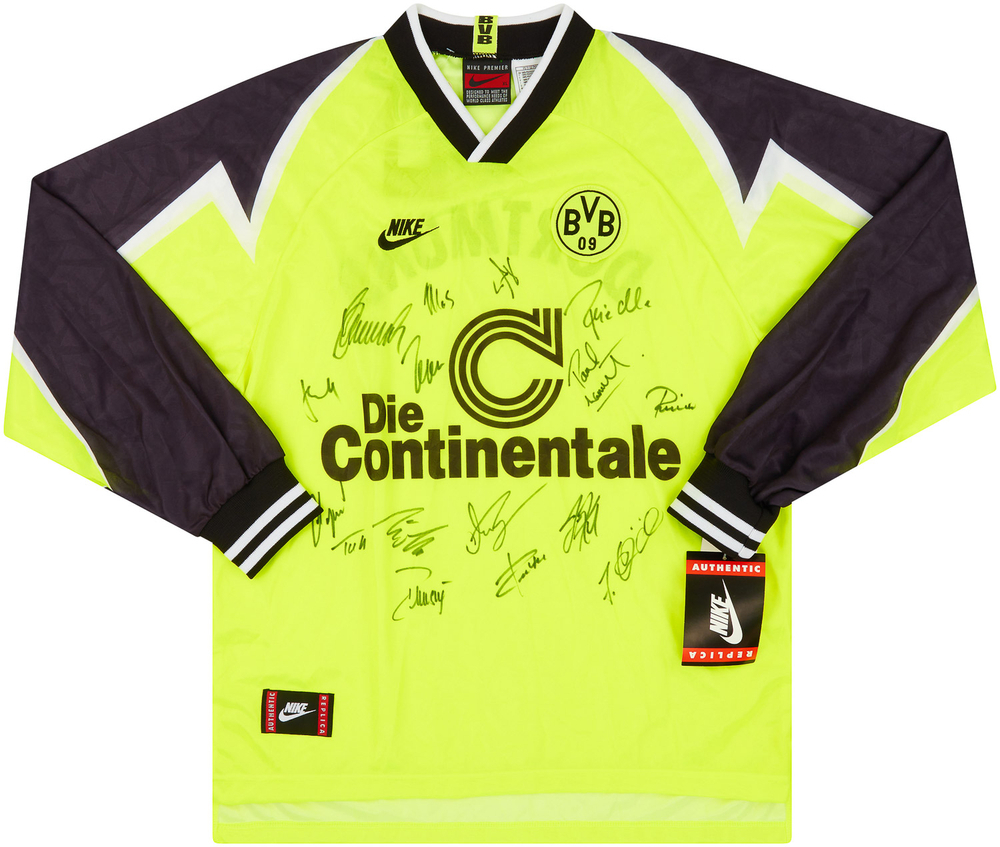 1995-96 Dortmund Signed Home L/S Shirt *w/Tags* XL