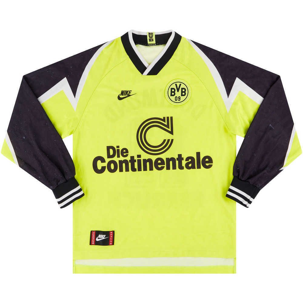 1995-96 Dortmund Home L/S Shirt (Good) M