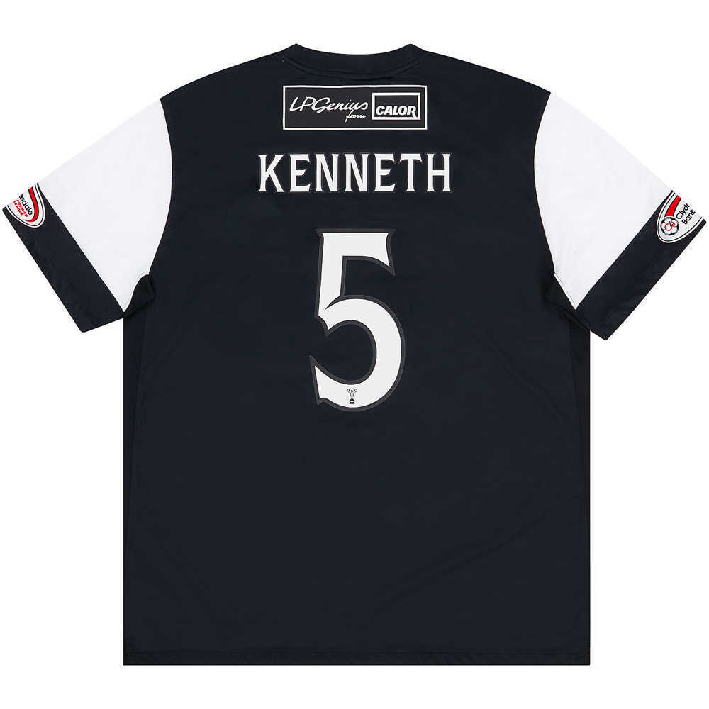 2011-12 Dundee United Match Issue Away Shirt Kenneth #5