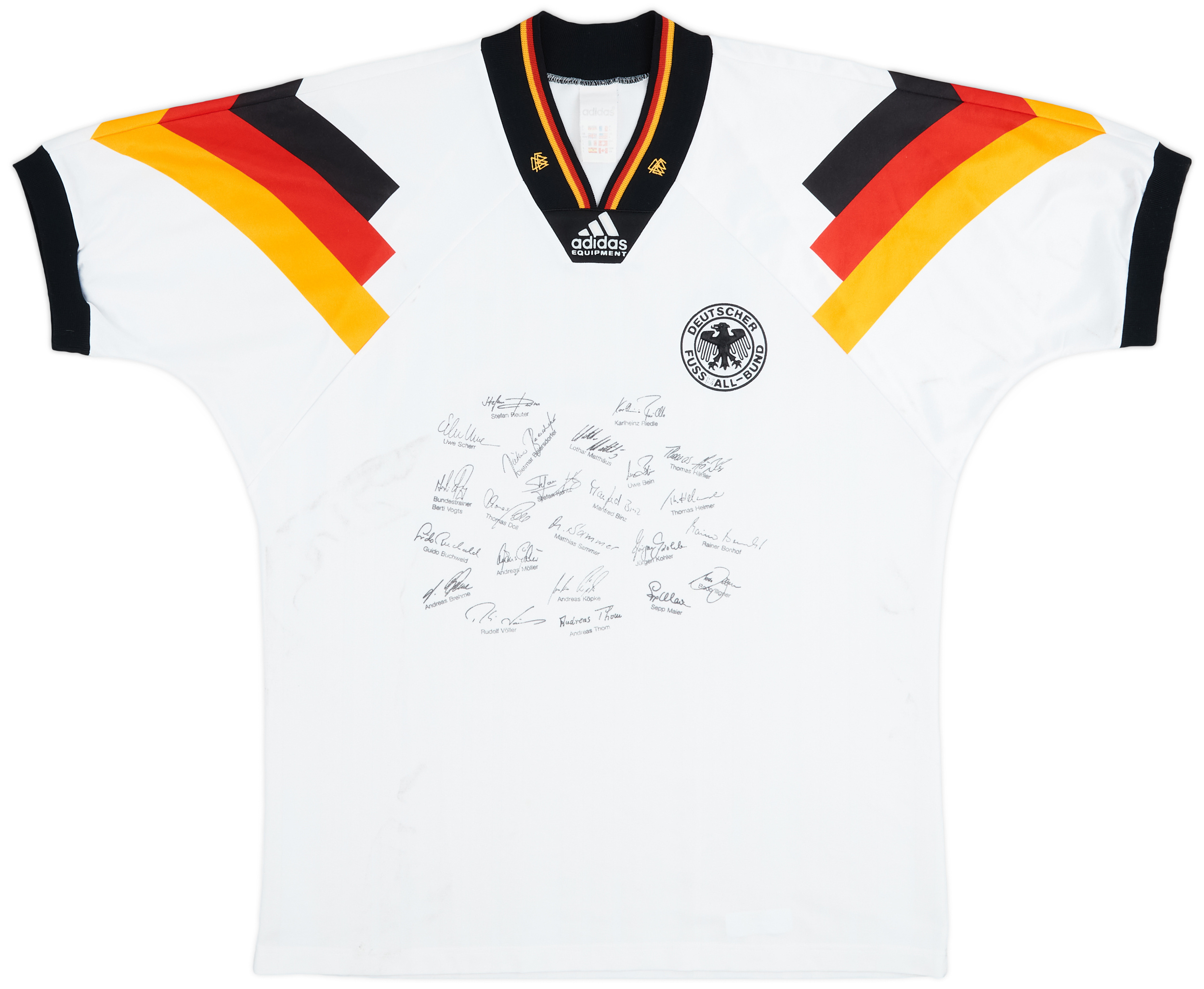 1992-94 Germany 'Signed' Home Shirt - 7/10 - (/)