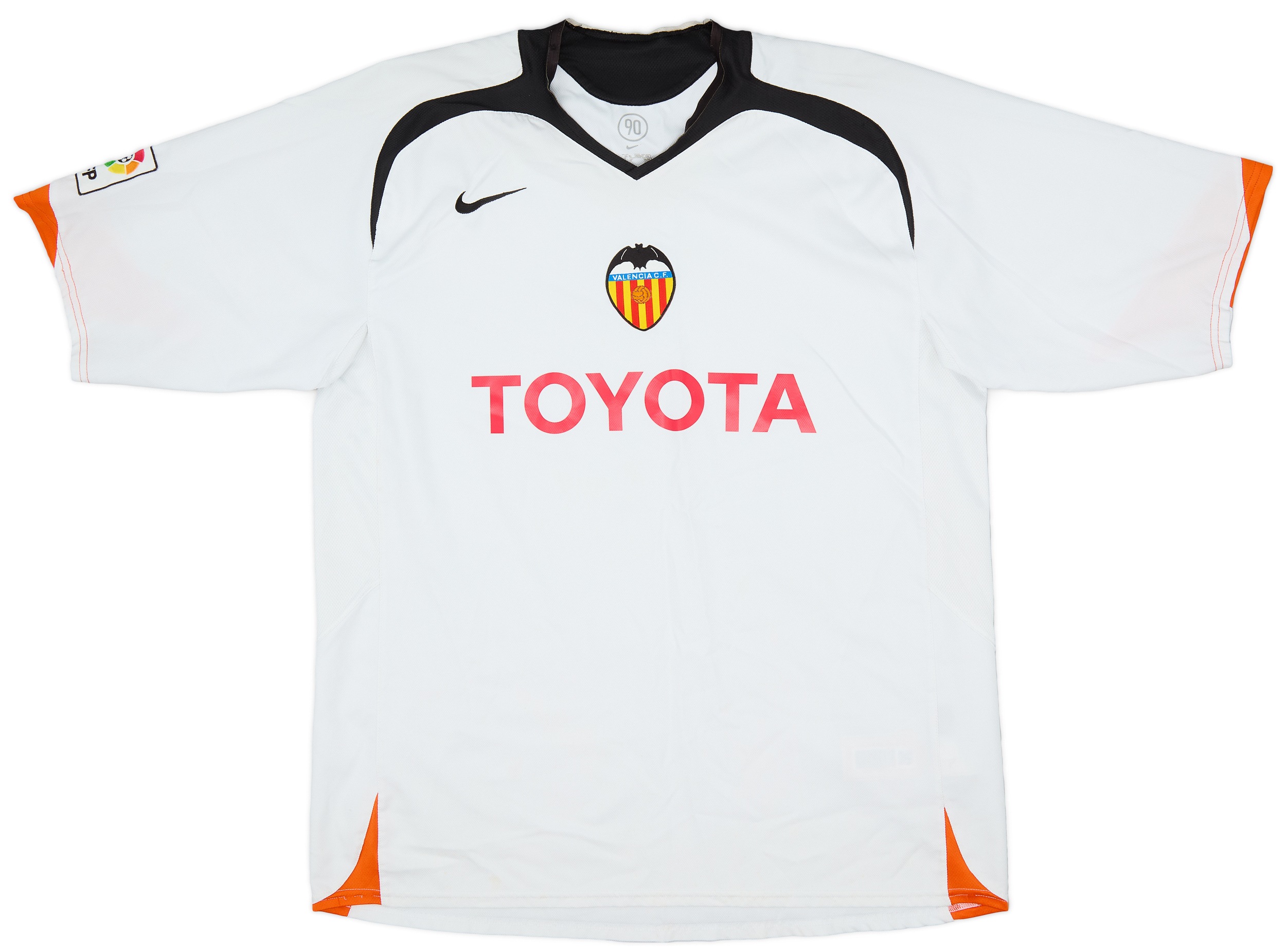 2005-06 Valencia Home Shirt - 8/10 - ()