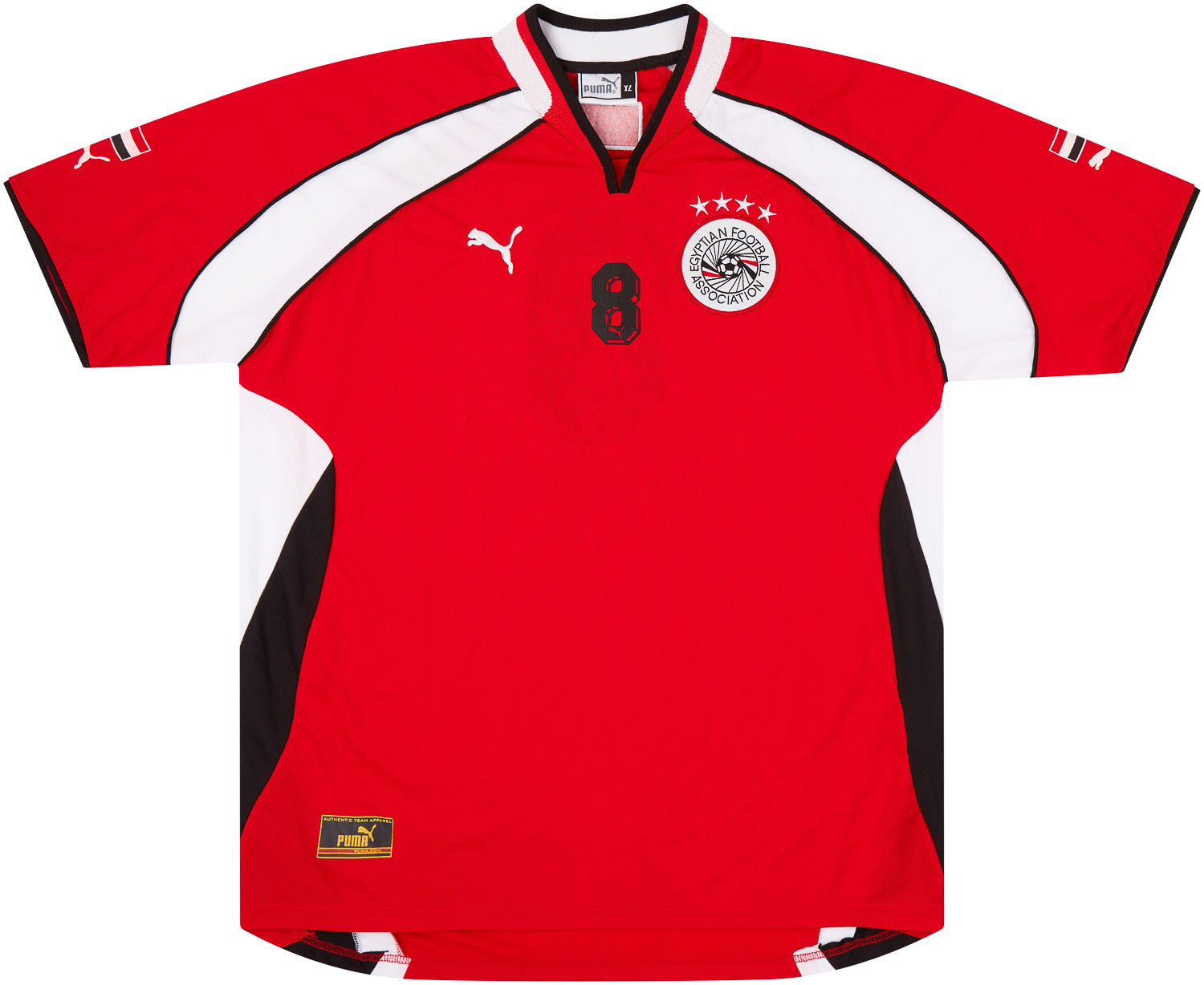 2000-02 Egypt Match Issue Home Shirt #8
