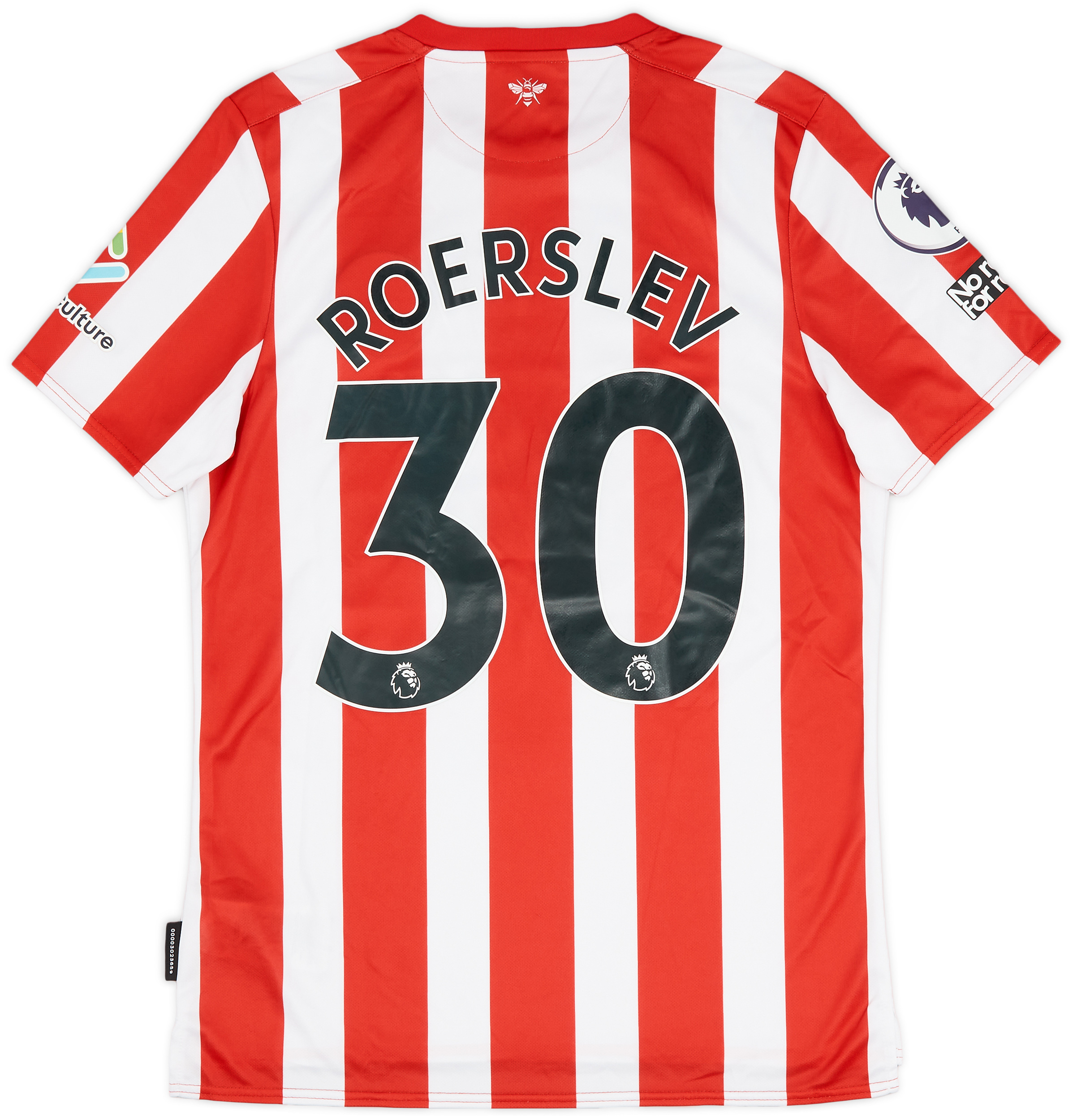 2022-23 Brentford Match Issue Home Shirt Roerslev #30