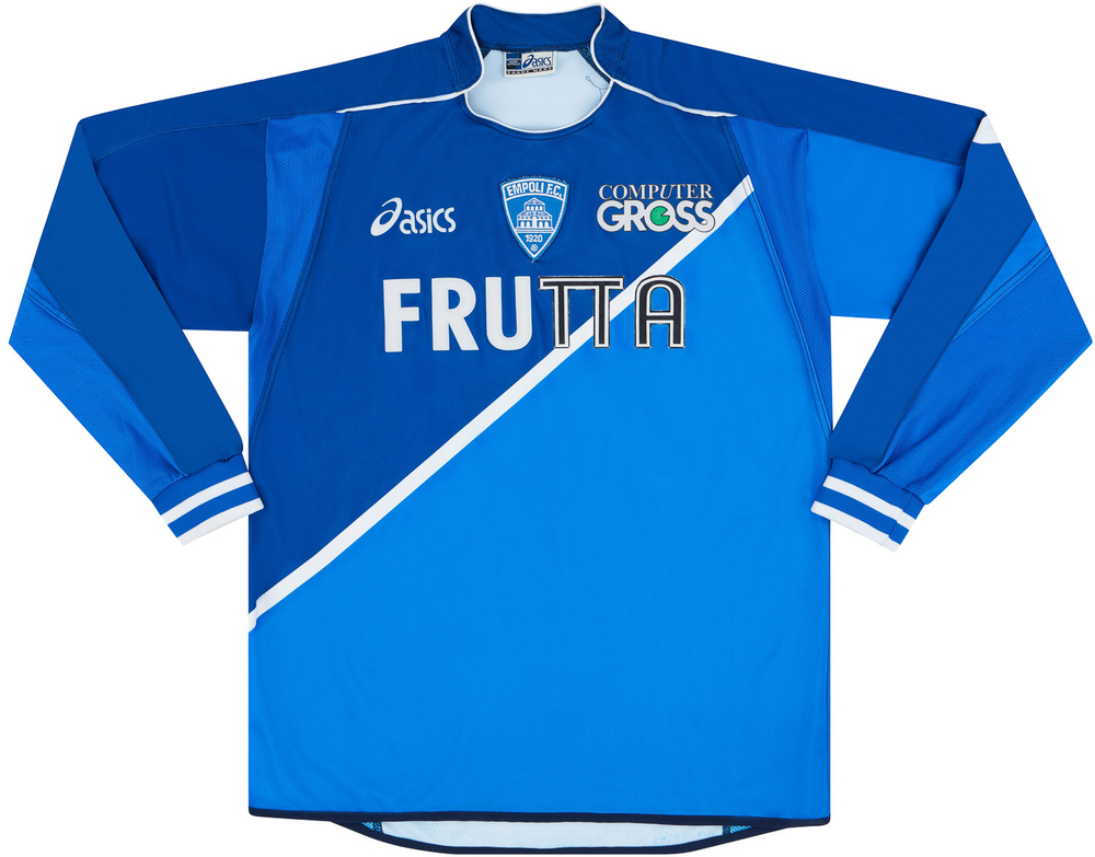 2005-06 Empoli Match Issue Signed Home L/S Shirt Ficini #27-Match Worn Shirts Empoli Match Issue Long-Sleeves