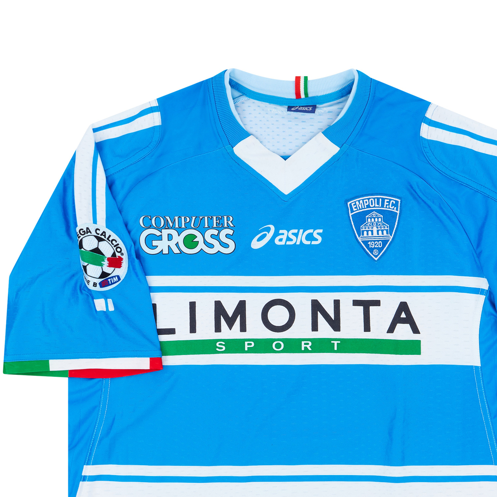 2008-09 Empoli Match Issue Home Shirt Corvia #27-Match Worn Shirts Empoli Match Issue