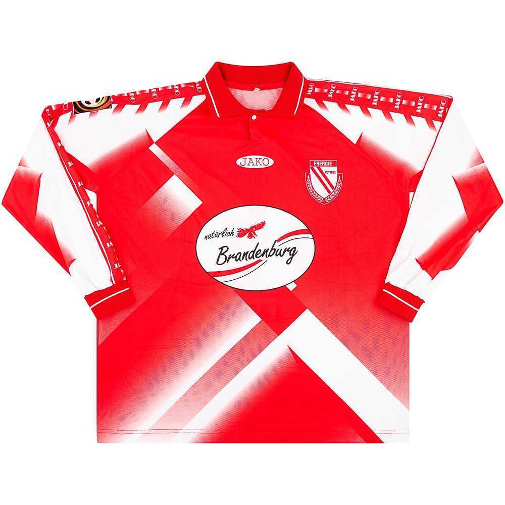 1997-98 Energie Cottbus Match Issue Home L/S Shirt Labak #11