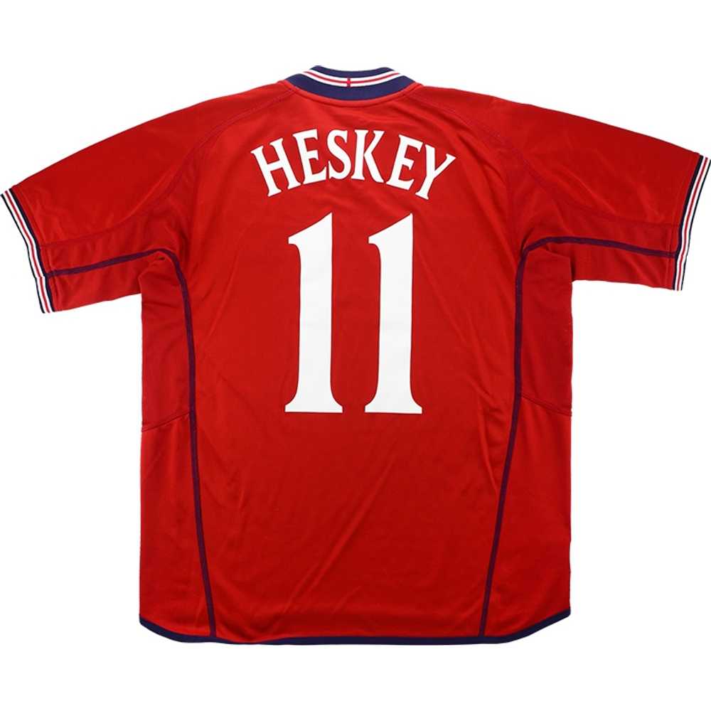 2002-04 England Away Shirt Heskey #11 (Very Good) XL