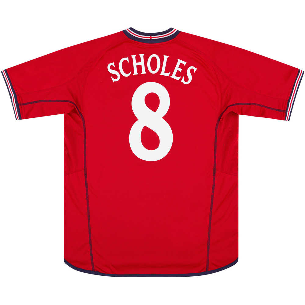 2002-04 England Away Shirt Scholes #8 (Very Good) XL