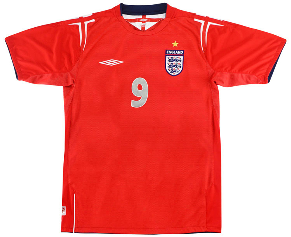 2004-06 England Away Shirt Rooney #9 (Excellent) XL-2001-Present Names & Numbers Legends
