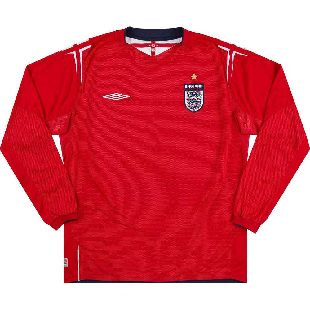2004-06 England Away L/S Shirt (Excellent) XL.Boys