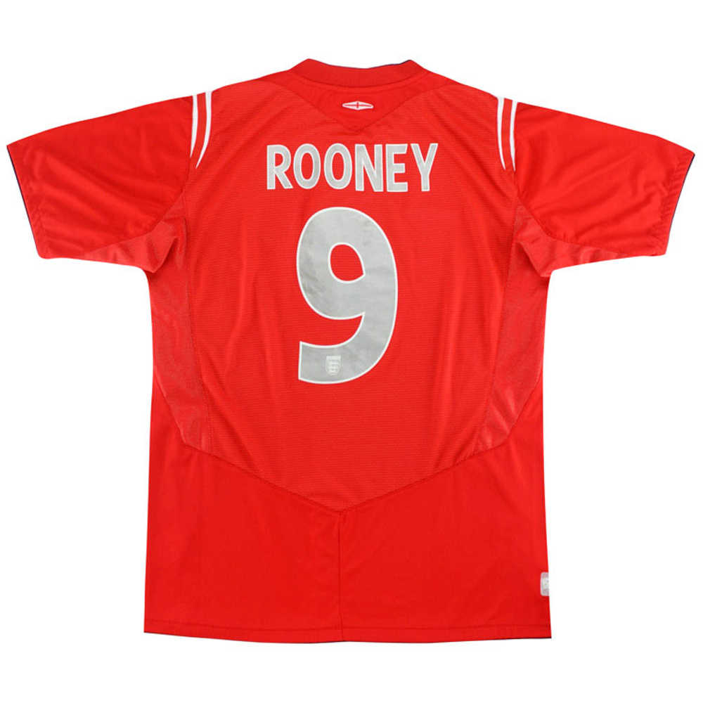 2004-06 England Away Shirt Rooney #9 (Very Good) XL