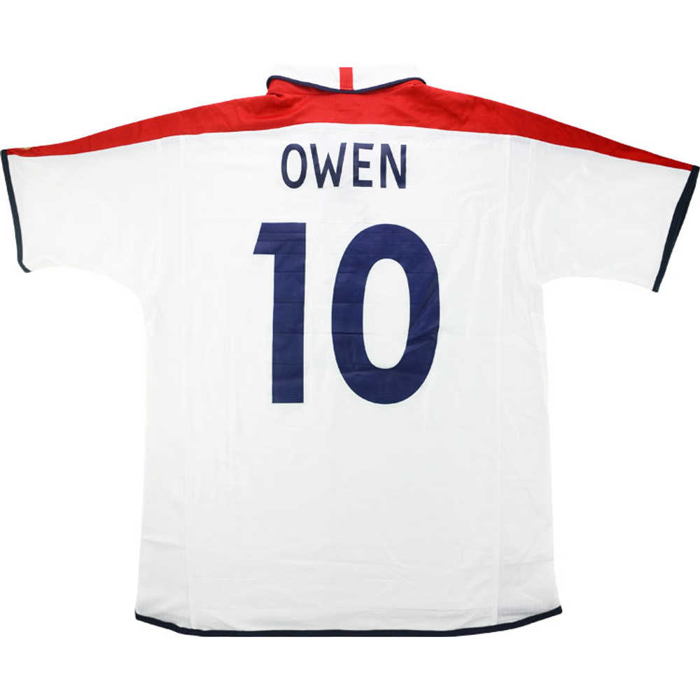 2003-05 England Home Shirt Owen #10 (Very Good) XXL