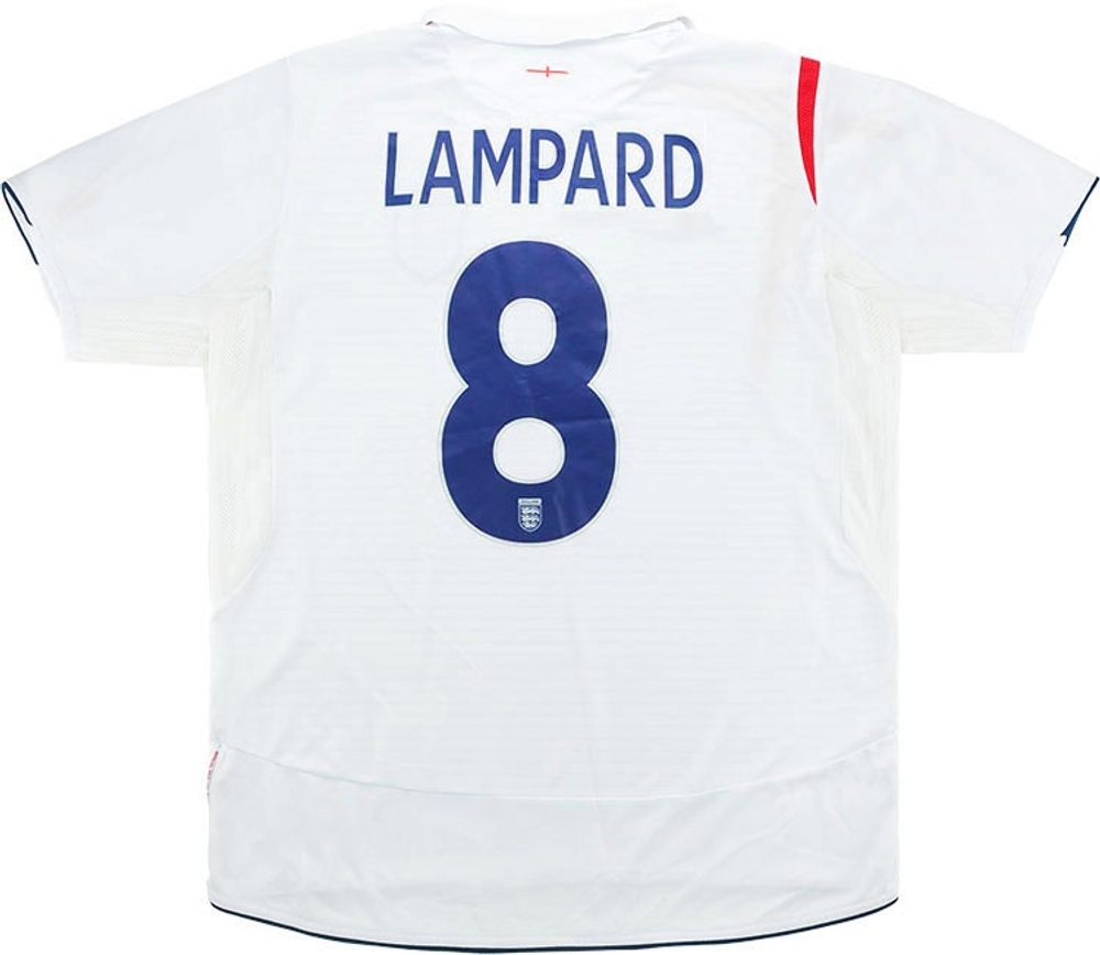 2005-07 England Home Shirt Lampard #8 (Very Good) XXL-2001-Present Names & Numbers Names & Numbers Germany 2006 Legends