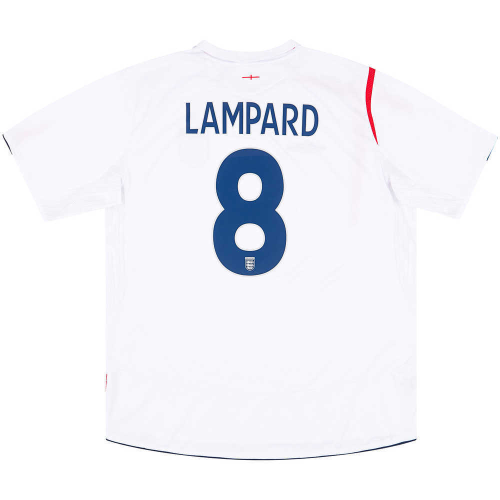 2005-07 England Home Shirt Lampard #8 (Excellent) XXL