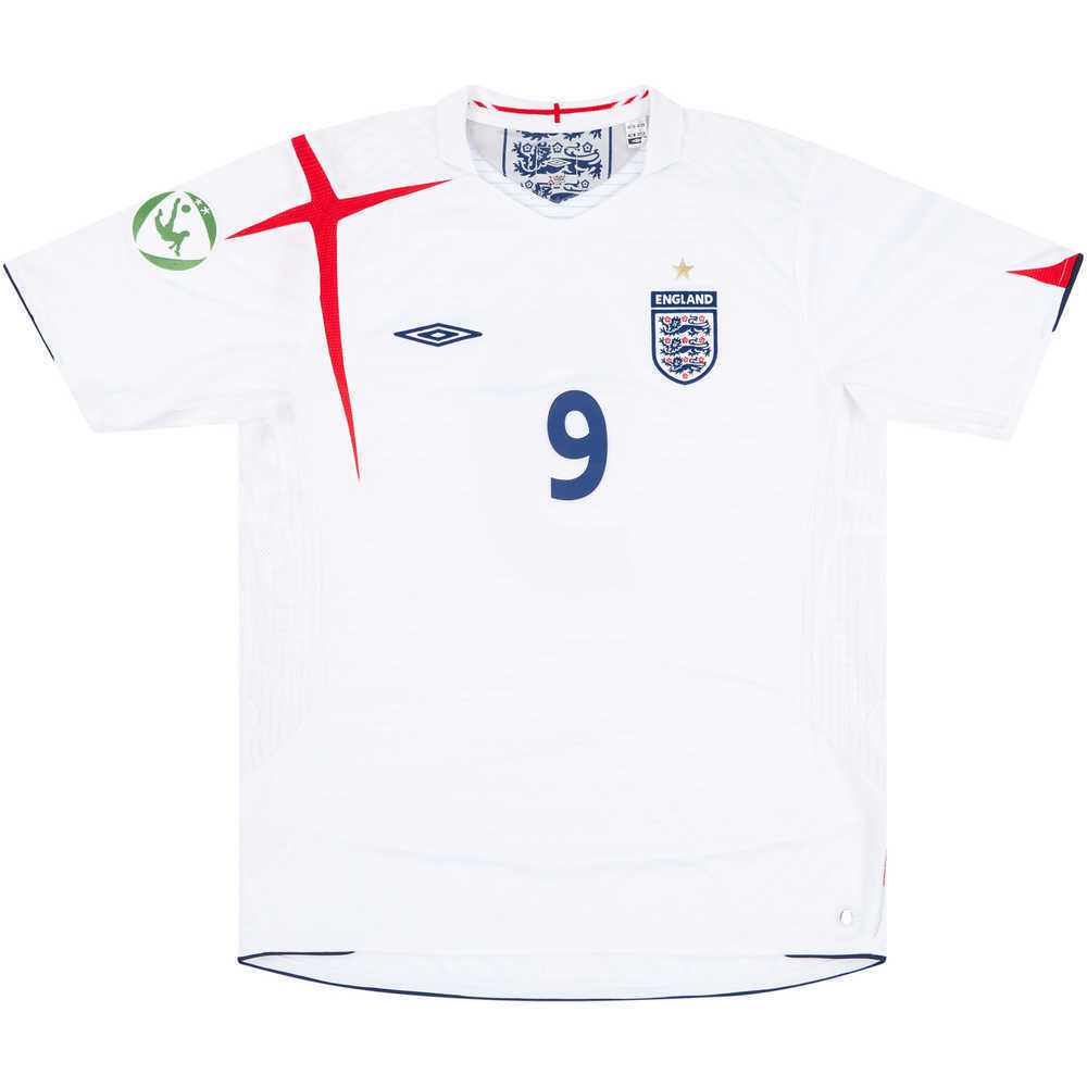 2005 England U-19 Match Issue  European Championship Home Shirt #9 (Fryatt)