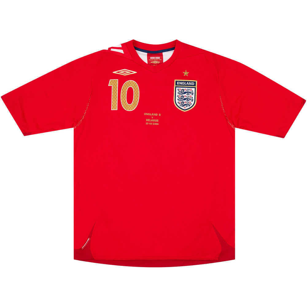 2006 England B Match Issue Away Shirt Owen #10 (v Belarus)