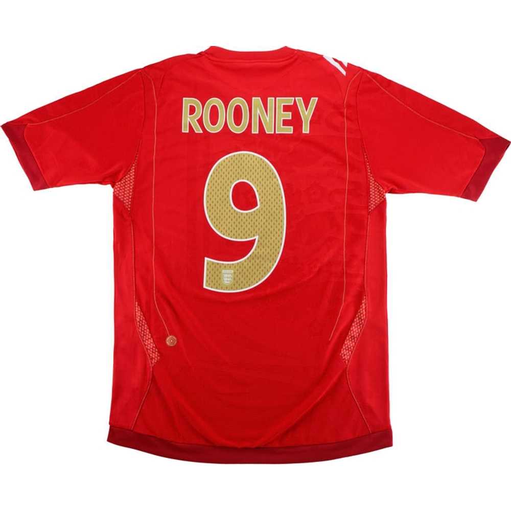 2006-08 England Away Shirt Rooney #9 (Very Good) XXL
