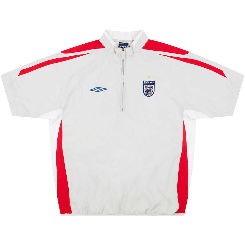 2006-08 England Umbro 1/4 Drill S/S Top (Very Good) L
