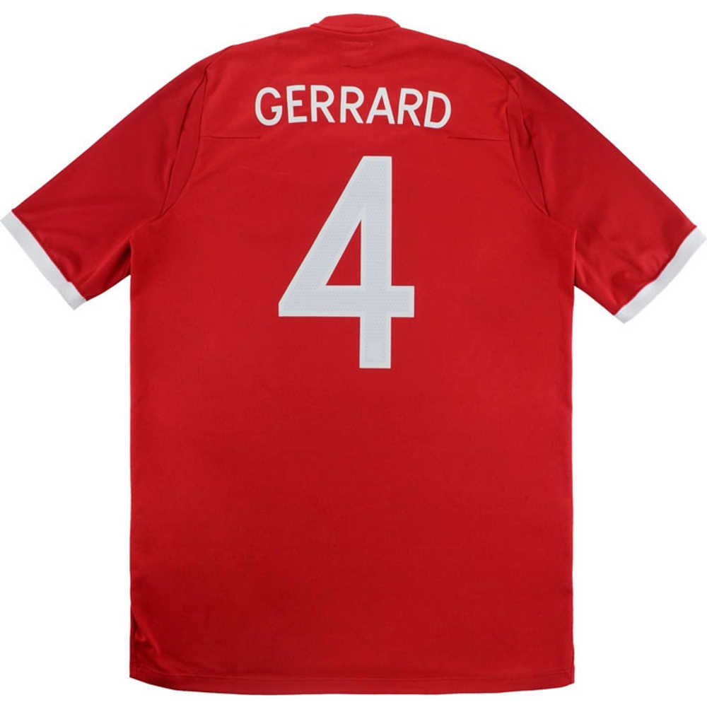 2010-11 England Away Shirt Gerrard #4 *w/Tags* XL
