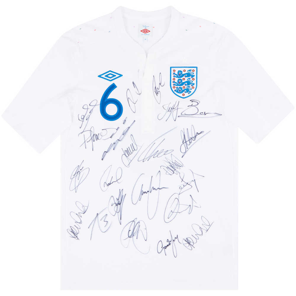 2010-11 England Signed Home Shirt Terry #6 (Very Good) M