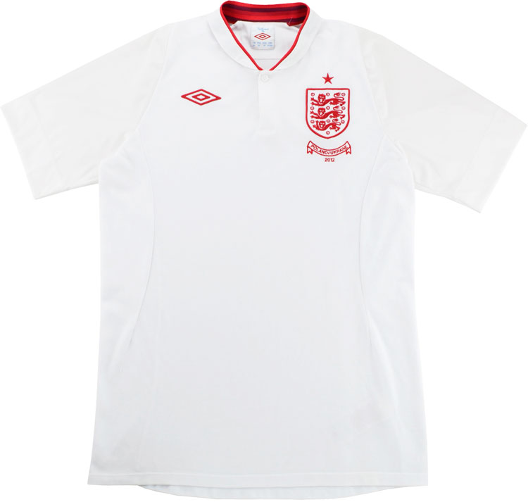 2012-13 England 'Poland Ukraine 2012' Home Shirt