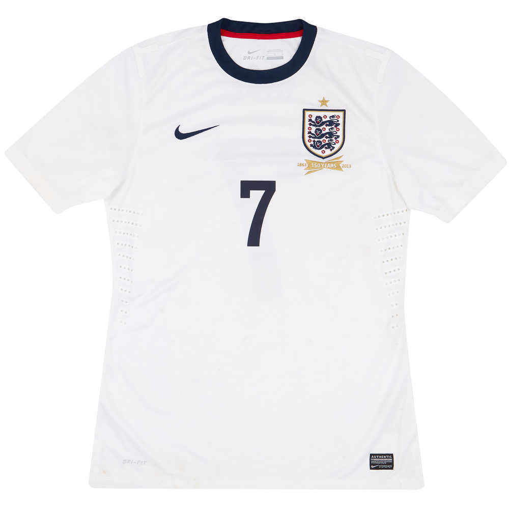 2013 England U-21 '150ᵗʰ Anniversary' Match Worn Home Shirt Ince #7