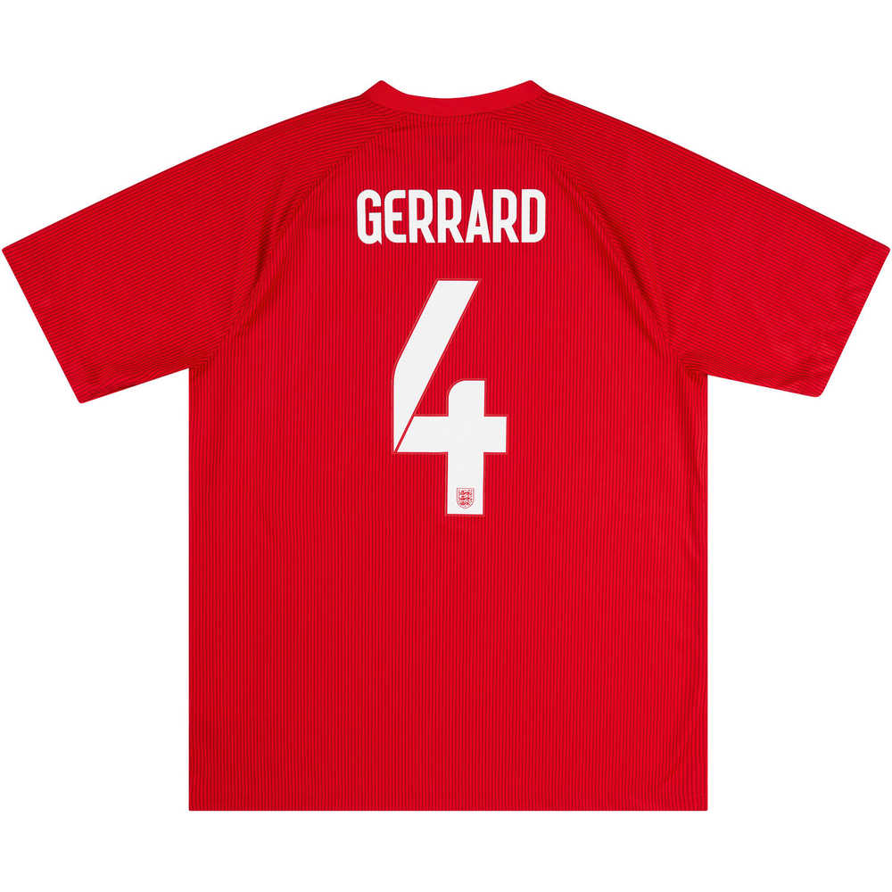 2014-16 England Away Shirt Gerrard #4 (Excellent) S