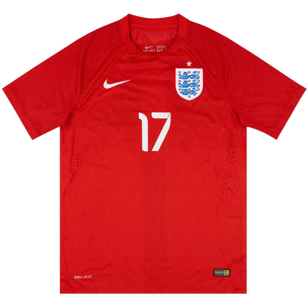 2014 England U-21 Match Issue Away Shirt Ince #17