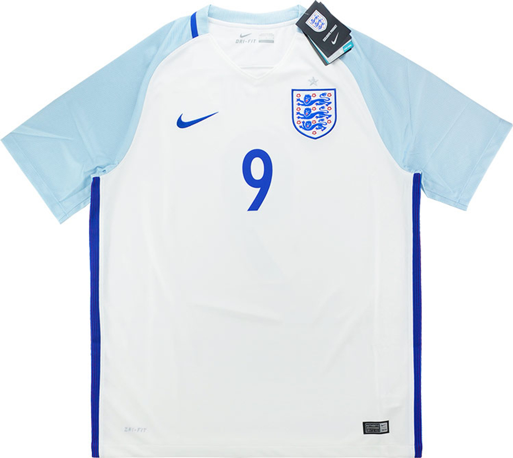 2016-17 England Home Shirt Kane #9 *w/Tags* M-2001-Present Names & Numbers Names & Numbers Current Stars