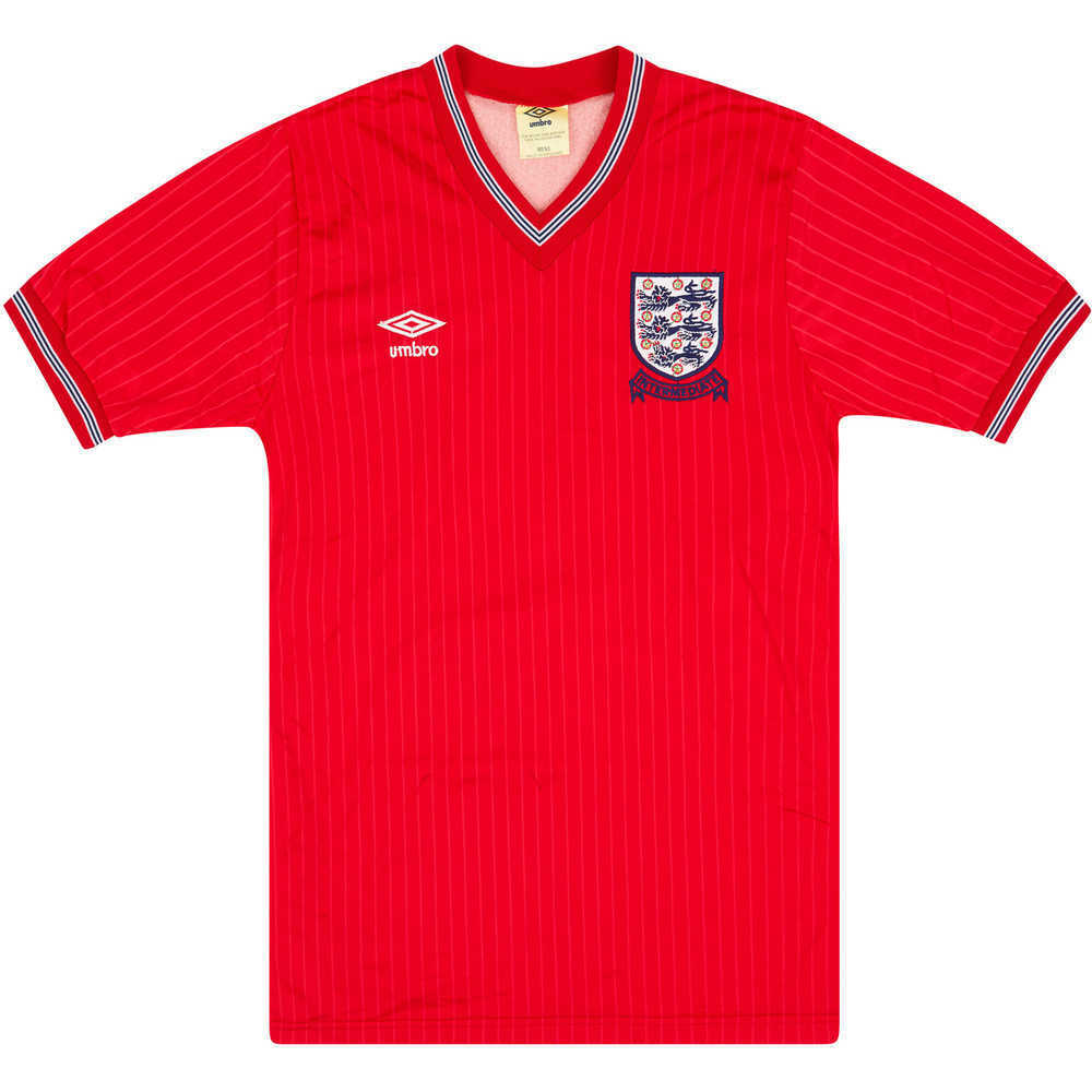 1984-86 England U-21 Match Issue Away Shirt #6 (Parker)