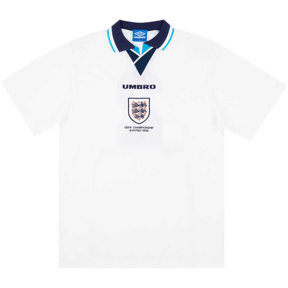 1996 England U-16 Match Issue European Championship Home Shirt #2 (Cooper)