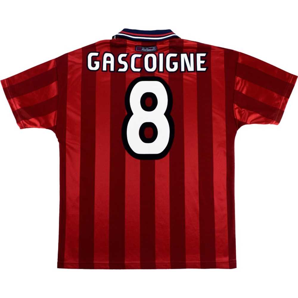 1997-99 England Away Shirt Gascoigne #8 (Excellent) XL